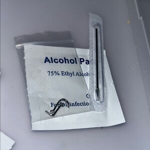Piercing Kit with Alcohol Pad all u need for a nose piercing